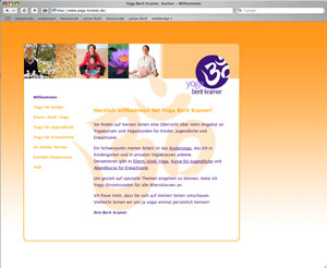 Website Yogapraxis Berit Kramer