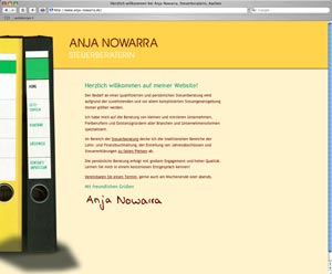 Website Steuerberaterin A. Nowarra